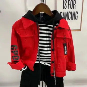 Kids Clothes set Kids Children Toddler Boys Clothing set Baby Boys Denim jacket + hoodie + pants 3pcs boys Outfit 2-6Year
Kids Clothes set Kids Children Toddler Boys Clothing set Baby Boys Denim jacket + hoodie + pants 3pcs boys Outfit 2-6Year