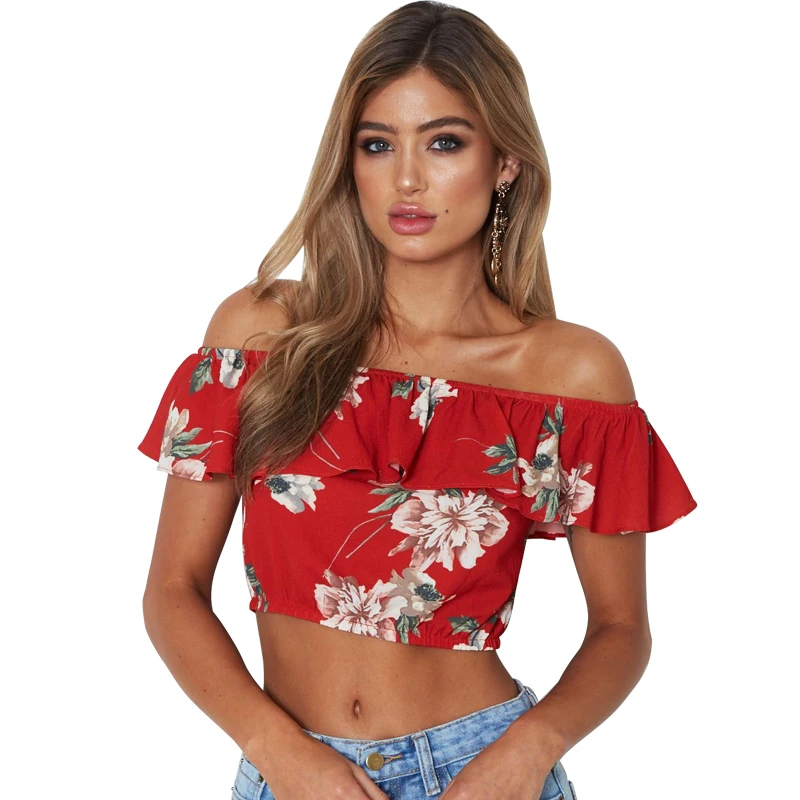 Anself Fashion Women Summer Chiffon Blouse Loose Casual Off Shoulder Shirt Sexy Crop Tops Floral Short Sleeve Blouse Ladies Top
Anself Fashion Women Summer Chiffon Blouse Loose Casual Off Shoulder Shirt Sexy Crop Tops Floral Short Sleeve Blouse Ladies Top