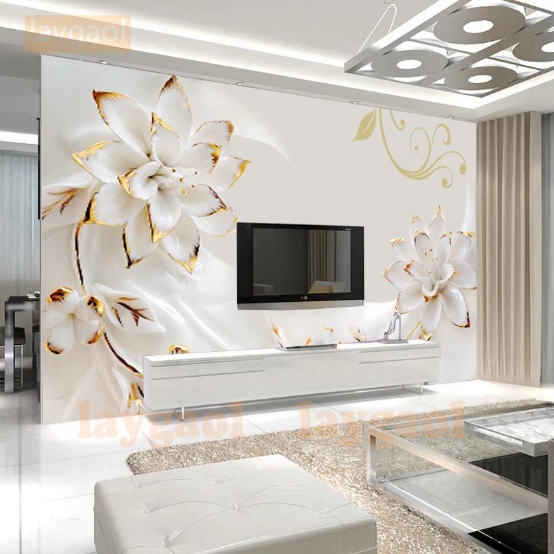 Custom 3d photo wall murals Wallpaper white embossed flowers background wallpaper mural TV Background Wall paper room decoration
Custom 3d photo wall murals Wallpaper white embossed flowers background wallpaper mural TV Background Wall paper room decoration
