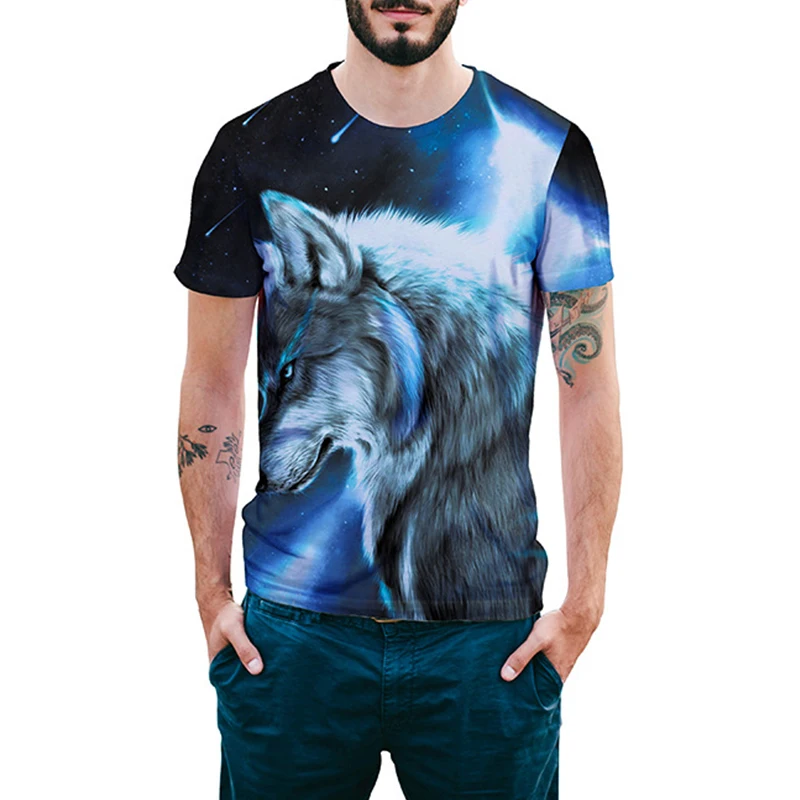Starry sky wolf Animal T Shirt 3d Print Summer running T-shirts Men Women Plus Size Tee Shirt Homme Dropship Eagle Lion Wolf Ow
Starry sky wolf Animal T Shirt 3d Print Summer running T-shirts Men Women Plus Size Tee Shirt Homme Dropship Eagle Lion Wolf Ow