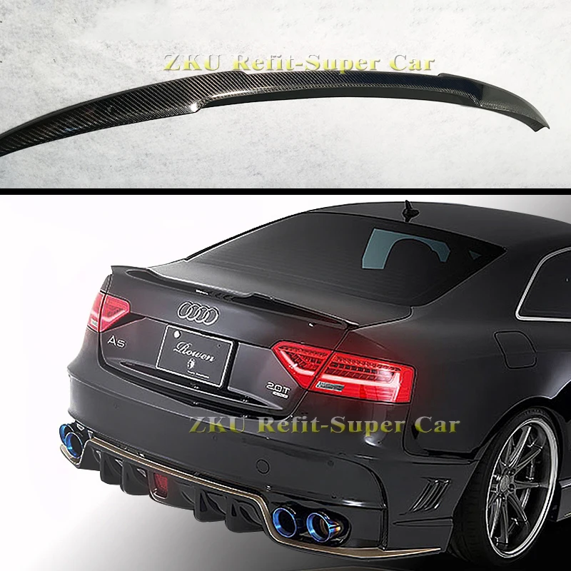 V Style Carbon Fiber Rear Trunk Roof Lip Spoiler Window Wing for Audi A5 S5 RS5 Couple 2013UP
V Style Carbon Fiber Rear Trunk Roof Lip Spoiler Window Wing for Audi A5 S5 RS5 Couple 2013UP