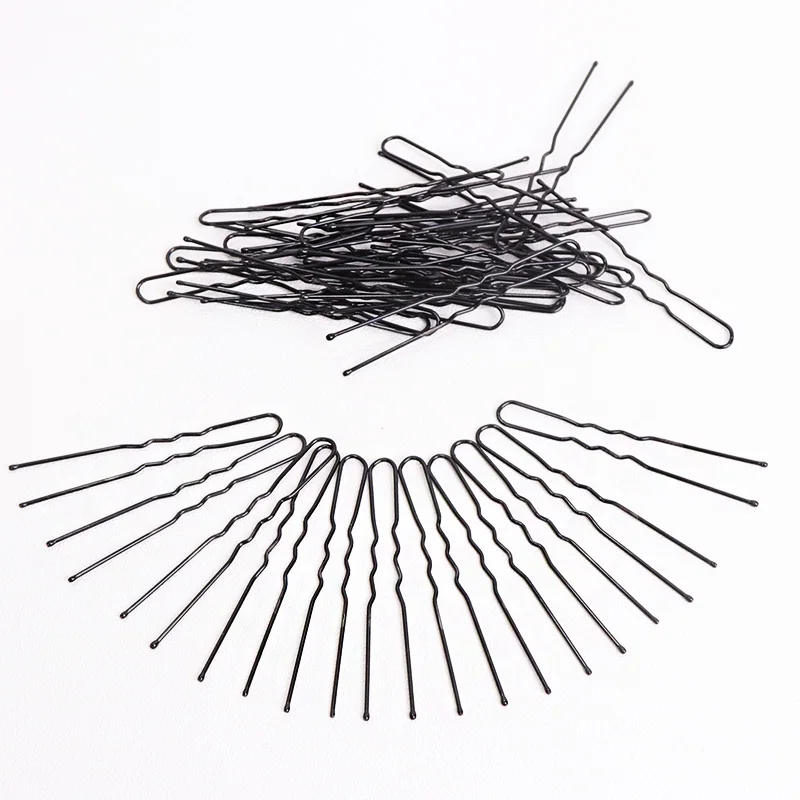 Buy 4 New Simple Black Hair Pins Womens Fashion 6CM Diy Updo Essential