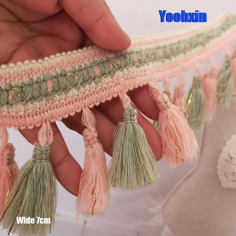 7CM Wide HOT Embroidery green pink flower lace fabric trim ribbon DIY sewing applique collar fringe tassel dress guipure decor
7CM Wide HOT Embroidery green pink flower lace fabric trim ribbon DIY sewing applique collar fringe tassel dress guipure decor