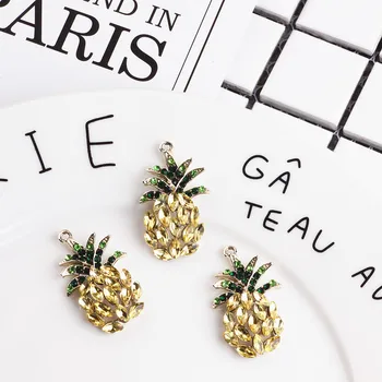 

Ritoule DIY handmade jewelry fashion earrings bracelets necklace diamond alloy parts hollowed out pineapple