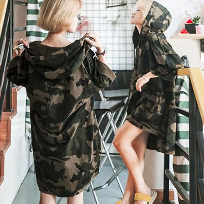Autumn Harajuku Loose Student Camouflage Hooded Hedging Sweatshirts Female Long Sleeve Pullover Long Section Of Thin Funds
Autumn Harajuku Loose Student Camouflage Hooded Hedging Sweatshirts Female Long Sleeve Pullover Long Section Of Thin Funds