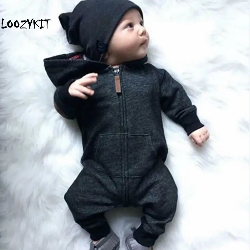 Loozykit Fashion Toddler Kids Boy Romper Long Sleeve Hooded Zipper Jumpsuit Playsuit One Pieces Children Clothes 0-24M
Loozykit Fashion Toddler Kids Boy Romper Long Sleeve Hooded Zipper Jumpsuit Playsuit One Pieces Children Clothes 0-24M
