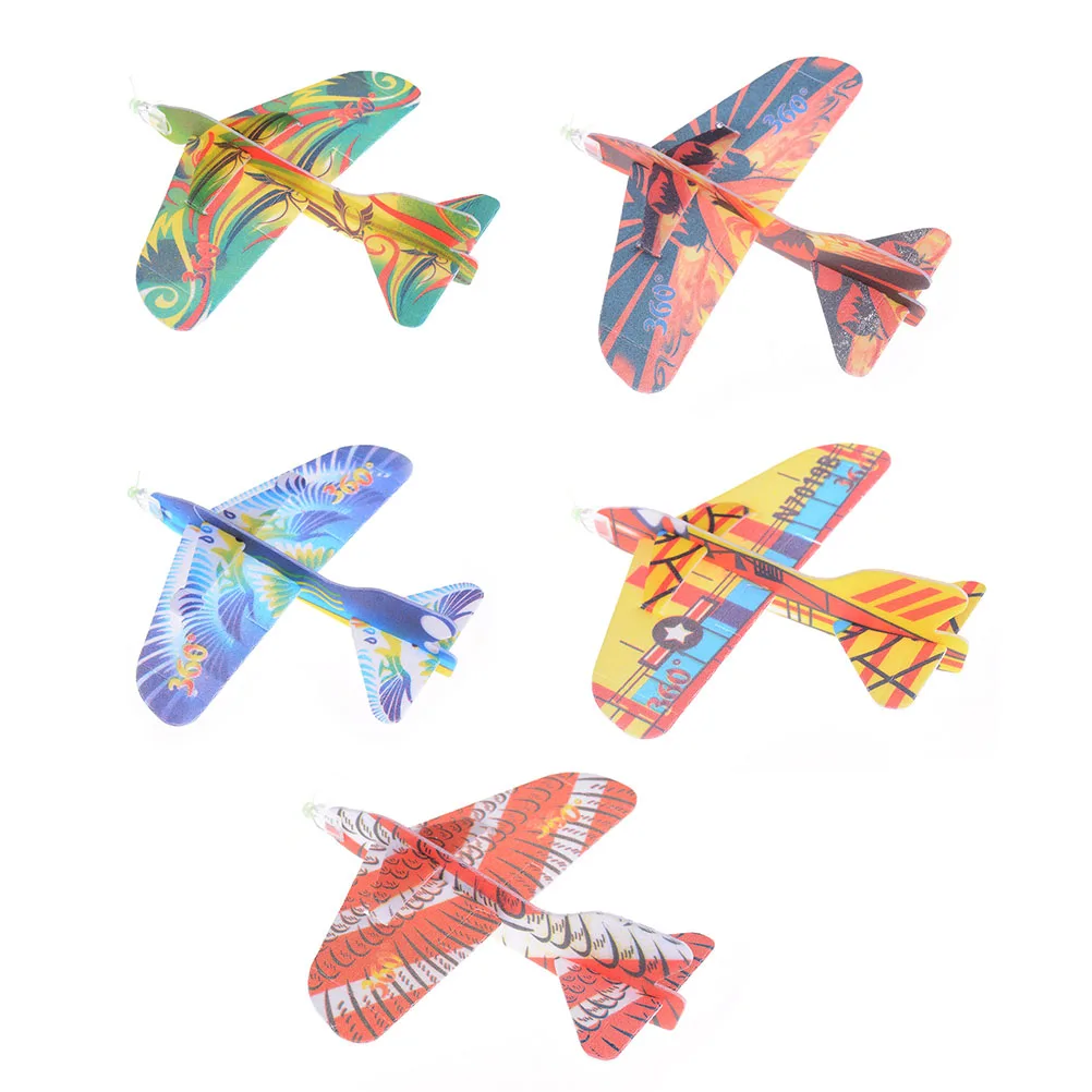 DIY Kids Toys Hand Throw Flying Glider Planes Foam Aeroplane Model Party Bag Fillers Flying Glider Plane Toys For Kids Game