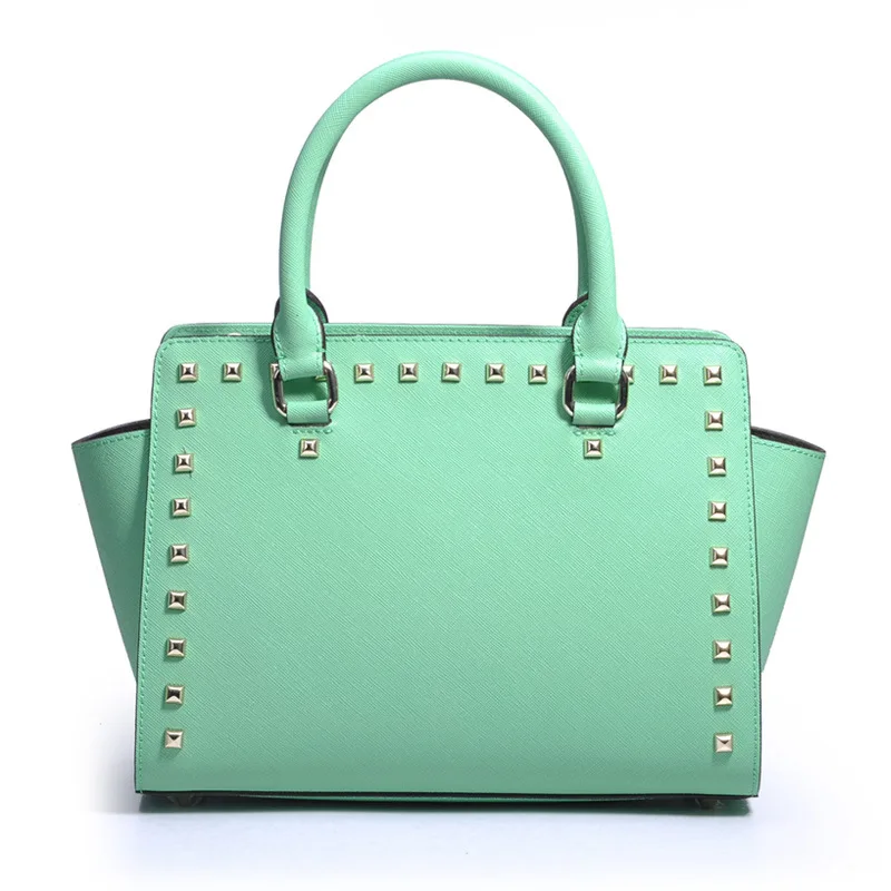 New 2019 Leather Womens cowhide Bat bag Ladies European fashion handbag Women's shoulder rivet Women's bag
New 2019 Leather Womens cowhide Bat bag Ladies European fashion handbag Women's shoulder rivet Women's bag