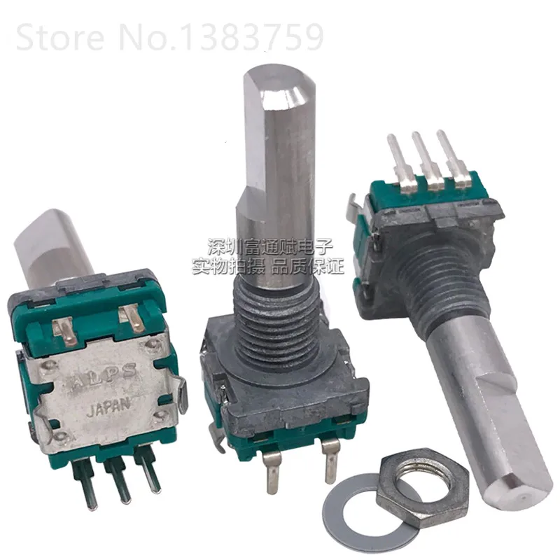 EC11 type encoder with switch EC11B20244AD 20 positioning number 20 pulses shaft length 25mm
EC11 type encoder with switch EC11B20244AD 20 positioning number 20 pulses shaft length 25mm