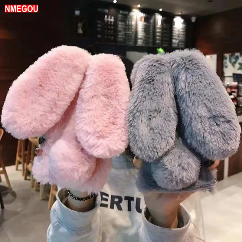 For IPhone 7 Case 3D Cute Rabbit Hairy Warm Fur Bling Rhinestone Plush Bunny Cover for IPhone X XR XS Mx 5 5S SE 6 6S 8 7 Plus
For IPhone 7 Case 3D Cute Rabbit Hairy Warm Fur Bling Rhinestone Plush Bunny Cover for IPhone X XR XS Mx 5 5S SE 6 6S 8 7 Plus