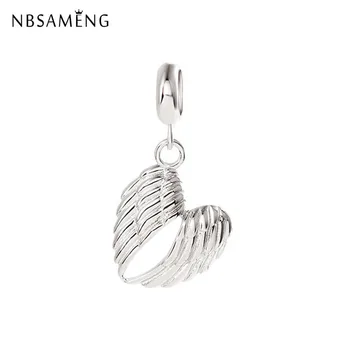New 100% 925 Sterling Silver Bead Charm Angel Wing Pendant Beads Charms Fit Pandora Bracelets Necklace DIY Women Jewelry
New 100% 925 Sterling Silver Bead Charm Angel Wing Pendant Beads Charms Fit Pandora Bracelets Necklace DIY Women Jewelry