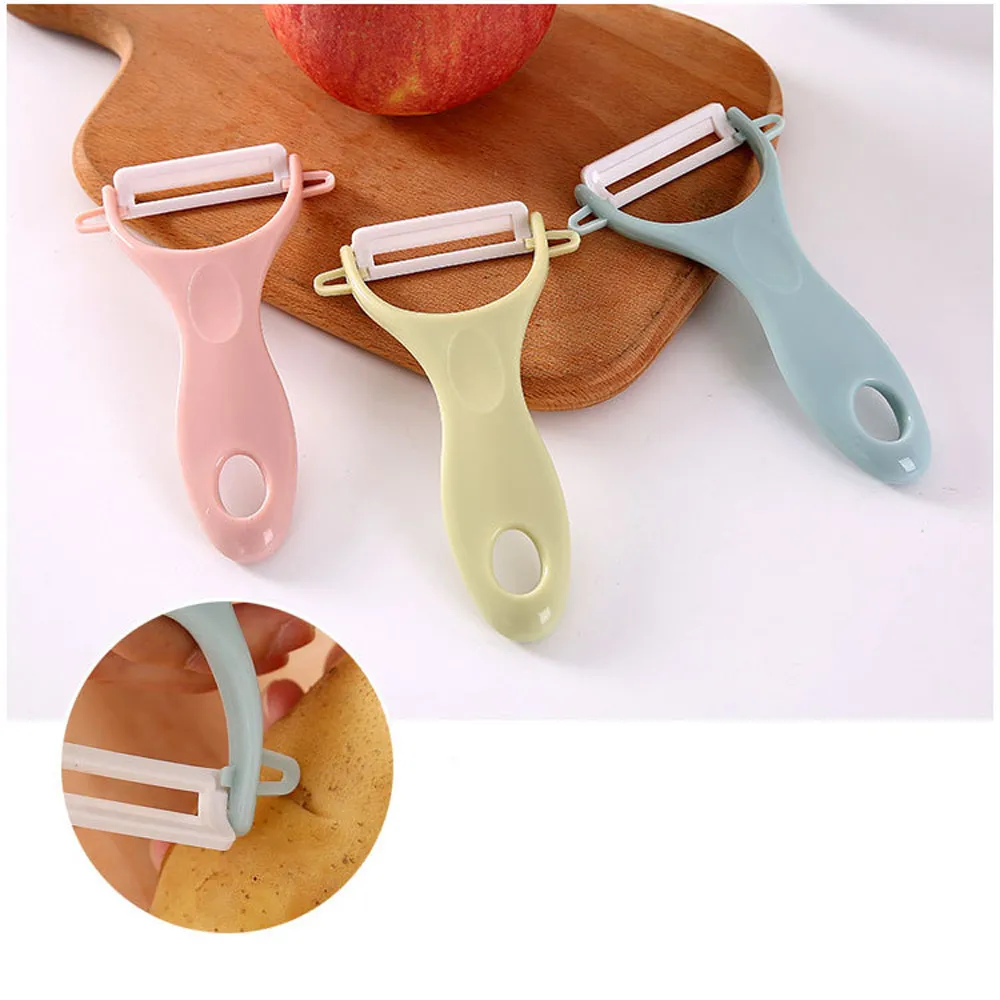 Creative Stainless Steel Ceramics Fruit Peeler Parer Cutter Kitchen Tool Helper Hot High Quality Multi-purpose Vegetable Peeler
Creative Stainless Steel Ceramics Fruit Peeler Parer Cutter Kitchen Tool Helper Hot High Quality Multi-purpose Vegetable Peeler