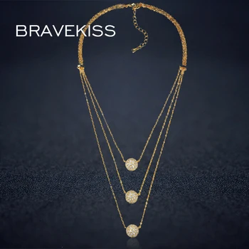 BRAVEKISS vintage multi layer chain choker necklaces pendants women cz crystal collares mujer colgantes mujer moda jewel BUN0230
BRAVEKISS vintage multi layer chain choker necklaces pendants women cz crystal collares mujer colgantes mujer moda jewel BUN0230