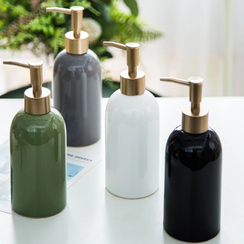 Nordic 420ML Multicolor Ceramic Emulsion Dispensing Bottle Gold Preser Soap Dispensers Hotel Club Hand Shower Gel Shampoo Bottle
Nordic 420ML Multicolor Ceramic Emulsion Dispensing Bottle Gold Preser Soap Dispensers Hotel Club Hand Shower Gel Shampoo Bottle