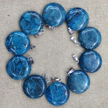 2018 Fashion hot selling top quality blue onyx round pendants charm for jewelry making 50pcs/lot Wholesale free shipping
2018 Fashion hot selling top quality blue onyx round pendants charm for jewelry making 50pcs/lot Wholesale free shipping
