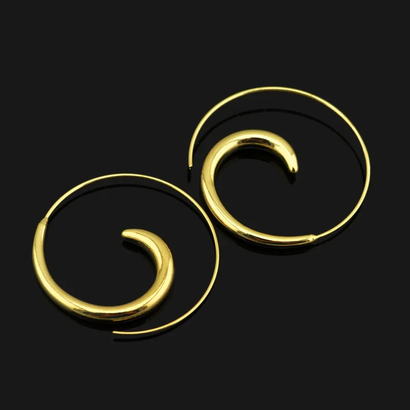Image Fashion New Gold Silver Tone Earring 1.6