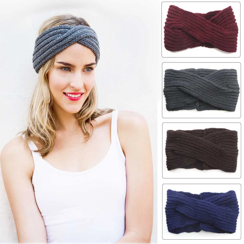 Women Knit Headband Crochet Twist Stretch Wool Hair Accessories Head Wrap Girl Hair Band
Women Knit Headband Crochet Twist Stretch Wool Hair Accessories Head Wrap Girl Hair Band