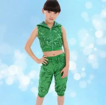 1set/lot free shipping modern style children sequined sleeveless jazz dancing costumes girl Sequin Hip Hop clothing
1set/lot free shipping modern style children sequined sleeveless jazz dancing costumes girl Sequin Hip Hop clothing