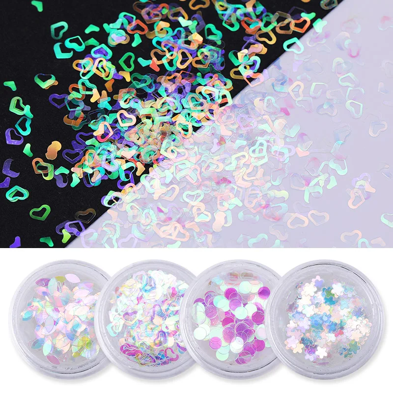 1g Nail Sequins Holographic Nail Art Glitter Ultra Thin Flakes Star Heart Flower Chunky Sparkly Paillettes
1g Nail Sequins Holographic Nail Art Glitter Ultra Thin Flakes Star Heart Flower Chunky Sparkly Paillettes