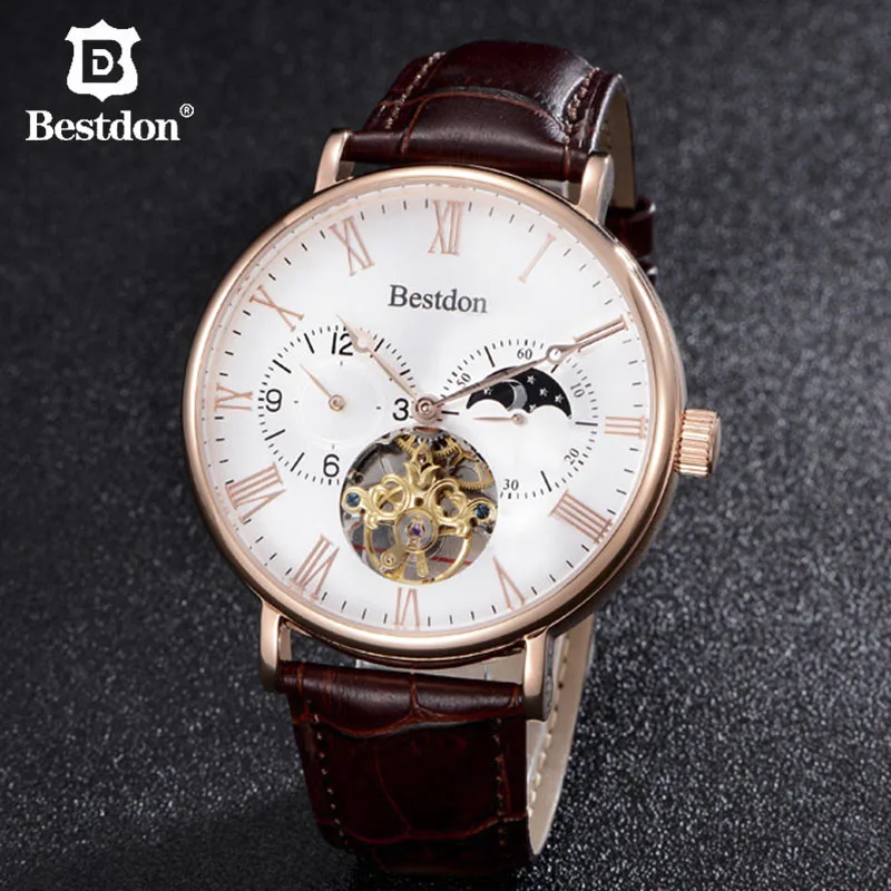 Bestdon 45mm Tourbillon Mechanical Watch Mens Luxury Brand Automatic Switzerland Watch Business Skeleton Relogio Masculino 7118
Bestdon 45mm Tourbillon Mechanical Watch Mens Luxury Brand Automatic Switzerland Watch Business Skeleton Relogio Masculino 7118