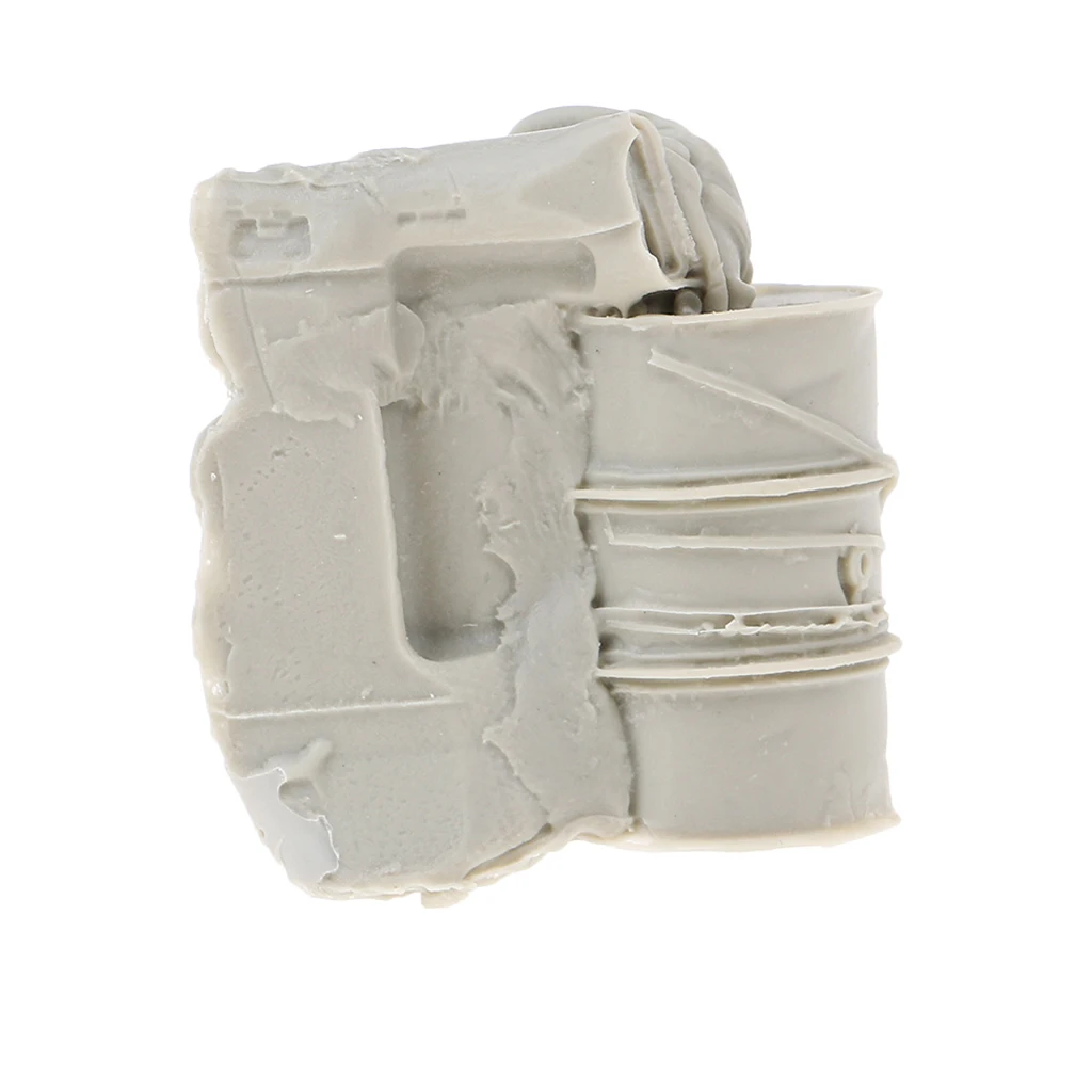 1/35 Resin World War II scenario Accessories Oil Drum Canvas Bags Model Unpainted Resin Soldier Scenario Accessories