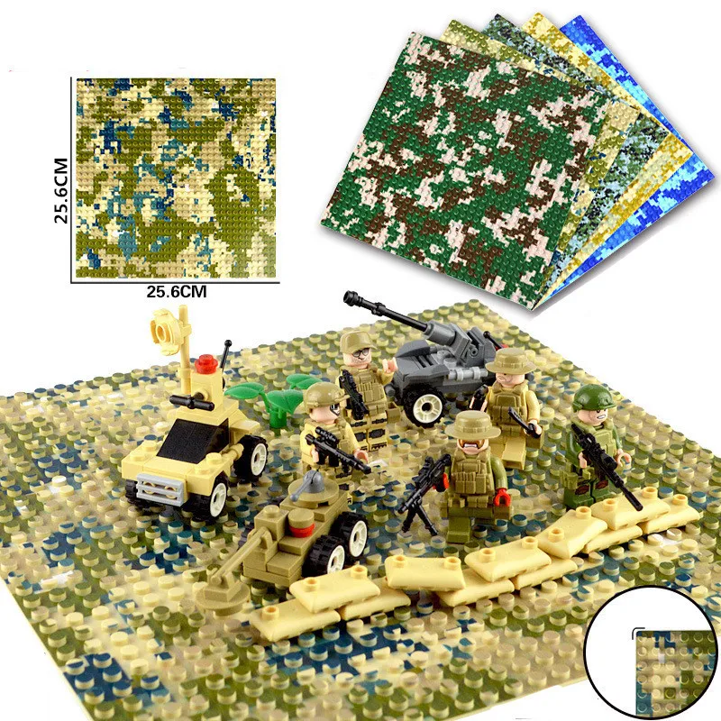32x32 Dots Camouflage Sea Island Baseplate Building Blocks Seabeach Base Plate 100% Compatible with Legoings Blocks Figures Toy
32x32 Dots Camouflage Sea Island Baseplate Building Blocks Seabeach Base Plate 100% Compatible with Legoings Blocks Figures Toy