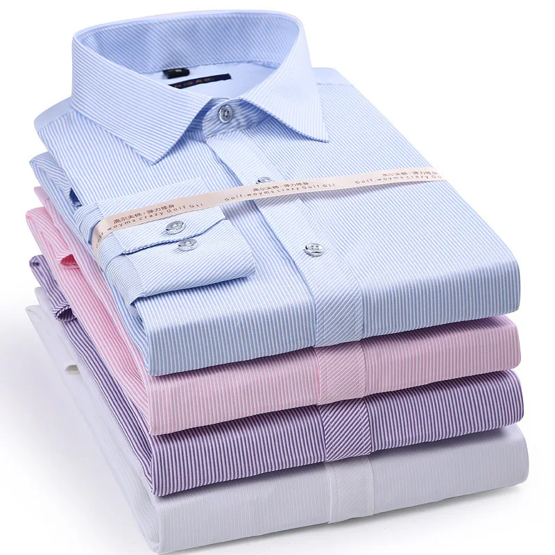 Elastic Stripe Men's Long Sleeve Shirt Dress Casual Shirt Male Social Formal Shirt Slim Fit Design Blue Black Pink 4XL
Elastic Stripe Men's Long Sleeve Shirt Dress Casual Shirt Male Social Formal Shirt Slim Fit Design Blue Black Pink 4XL