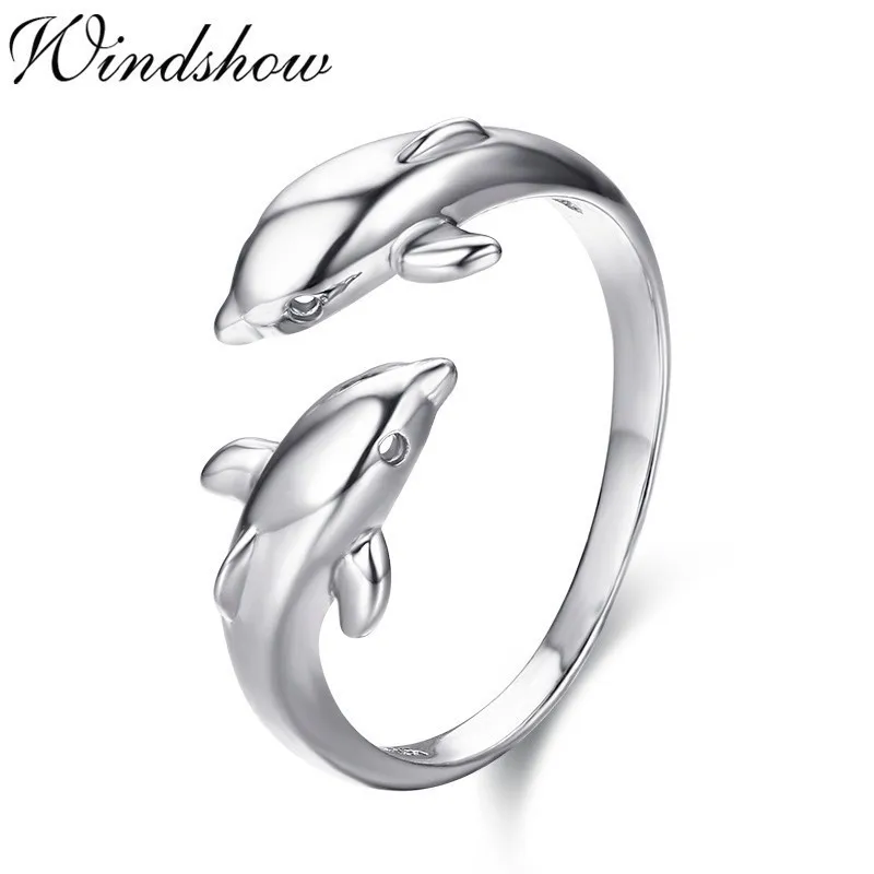 Cute 925 Sterling Silver Double Dolphin Rings For Women Girls Kids Jewelry Finger Toe Anillos Opened Bague Argent Aneis Anillo
Cute 925 Sterling Silver Double Dolphin Rings For Women Girls Kids Jewelry Finger Toe Anillos Opened Bague Argent Aneis Anillo