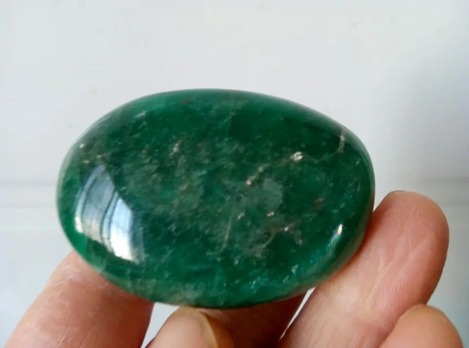2.2" Natural Amazonite Crystal Pocket Palm Stone Smooth Polished Worry Stone
2.2" Natural Amazonite Crystal Pocket Palm Stone Smooth Polished Worry Stone