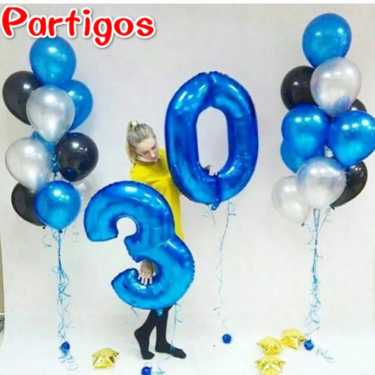 22pcs Adult 30 Year old Birthday Party Decor Supplies 40 inch number foil balloons 12 inch pearl latex helium celebrate globos 
22pcs Adult 30 Year old Birthday Party Decor Supplies 40 inch number foil balloons 12 inch pearl latex helium celebrate globos