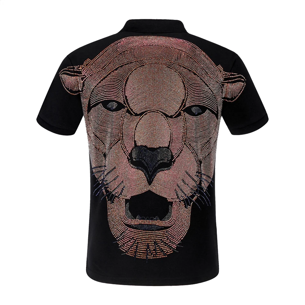 DUYOU Brand Clothing Men Polo Shirt Men Punk Casual 3D Rhinestone Lion Male Polo Shirt Short Sleeve High Quality Pure Cotton
DUYOU Brand Clothing Men Polo Shirt Men Punk Casual 3D Rhinestone Lion Male Polo Shirt Short Sleeve High Quality Pure Cotton