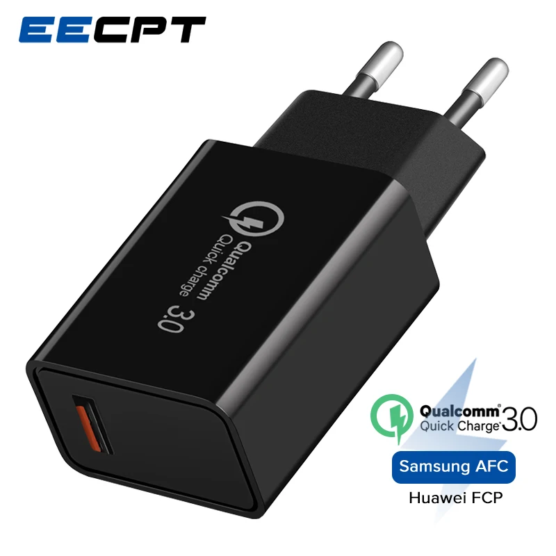 EECPT Quick Charge 3.0 USB Charger 18W Fast Charging Power Adapter for iPhone X 8 Samsung Xiaomi QC3.0 Travel Wall Phone Charger
EECPT Quick Charge 3.0 USB Charger 18W Fast Charging Power Adapter for iPhone X 8 Samsung Xiaomi QC3.0 Travel Wall Phone Charger