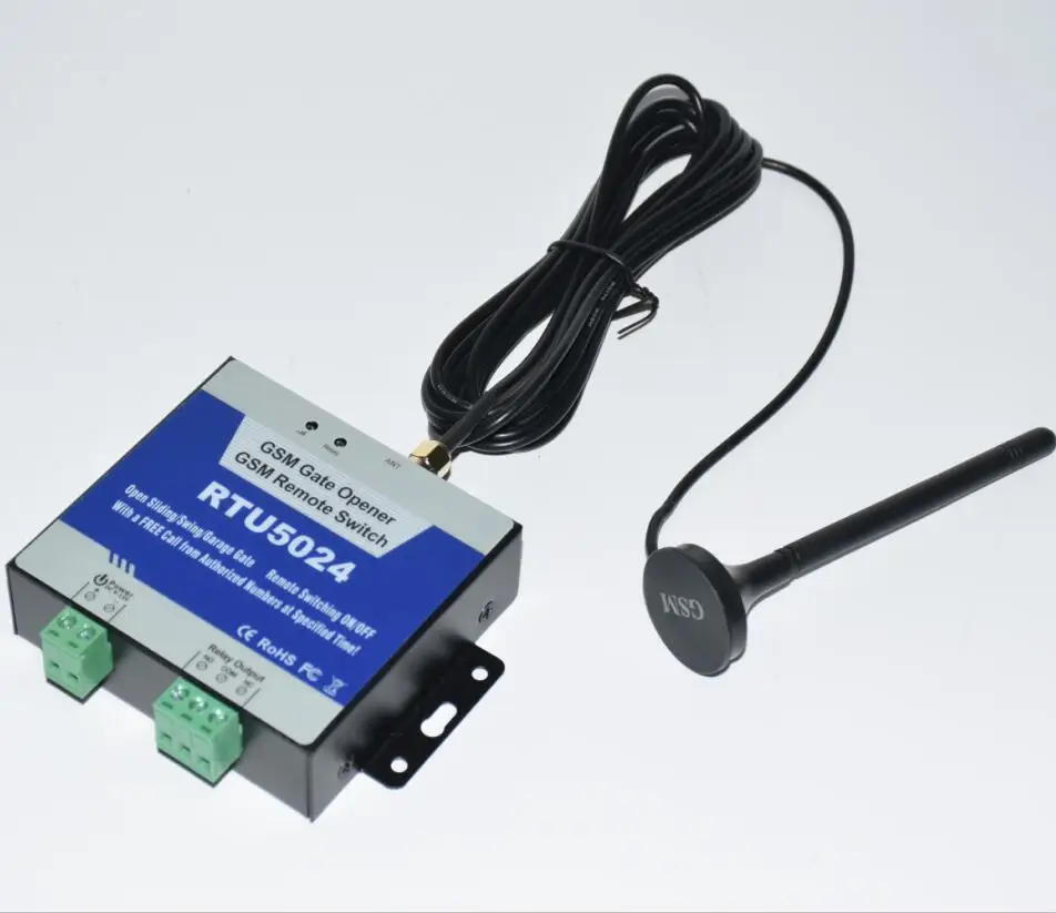 3m antenna cable RTU5024 gsm relay sms call remote controller gsm gate opener switch for control home appliance parking systems
3m antenna cable RTU5024 gsm relay sms call remote controller gsm gate opener switch for control home appliance parking systems