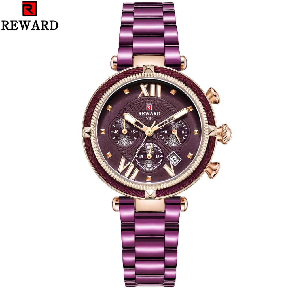 REWARD Women Luxury Quartz Watches High Quality Stainless Steel Strap Waterproof Luminous Clock Party Gifts Relogio Masculino
REWARD Women Luxury Quartz Watches High Quality Stainless Steel Strap Waterproof Luminous Clock Party Gifts Relogio Masculino