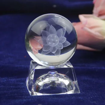 60mm Glass Ball 3D Laser Engraved Lotus flower Crystal Ball Feng Shui Globe Home Decoration Accessories Miniatures Gifts
60mm Glass Ball 3D Laser Engraved Lotus flower Crystal Ball Feng Shui Globe Home Decoration Accessories Miniatures Gifts
