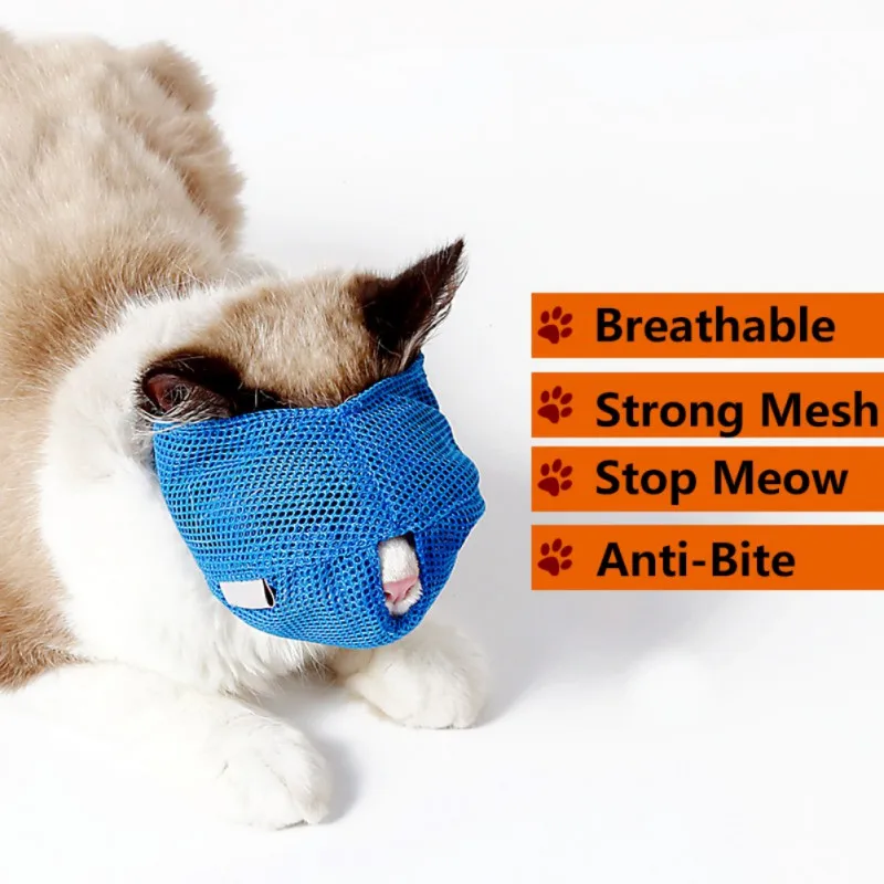 Breathable Nylon Cat Muzzle Anti Bite Kitten Mouse Muzzles For Bitting Bath Beauty Travel Tool With Hole Cats Grooming for Gatos
Breathable Nylon Cat Muzzle Anti Bite Kitten Mouse Muzzles For Bitting Bath Beauty Travel Tool With Hole Cats Grooming for Gatos