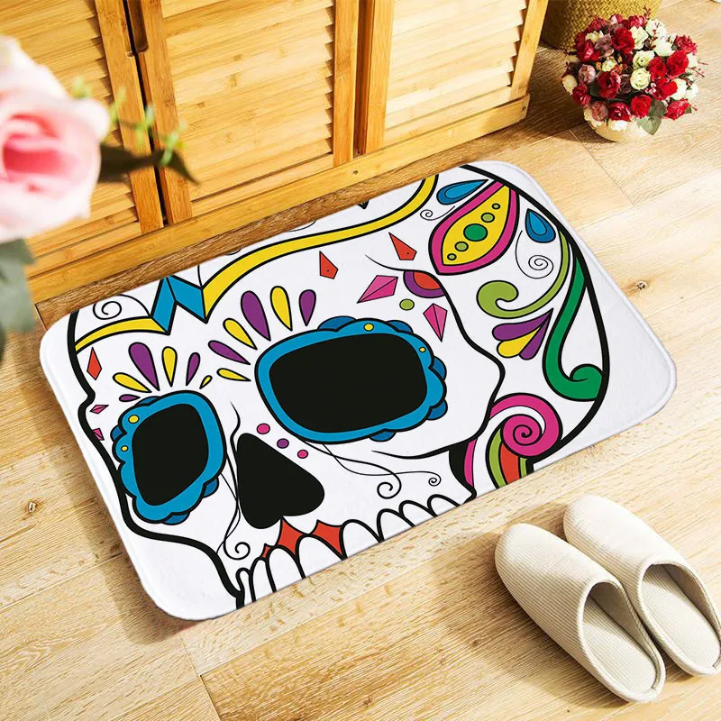 New Flower Skull printed 40x60cm outdoor entrance doormat small area rug for bedroom kitchen hallway doormat anti-slip door mat
New Flower Skull printed 40x60cm outdoor entrance doormat small area rug for bedroom kitchen hallway doormat anti-slip door mat