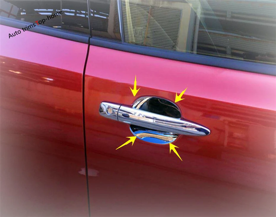 Yimaautotrims Outside Door Doorknob Handle Bowl Cover Kit 4 Pcs / Set Fit For Nissan Leaf 2018 ABS Exterior Mouldings
Yimaautotrims Outside Door Doorknob Handle Bowl Cover Kit 4 Pcs / Set Fit For Nissan Leaf 2018 ABS Exterior Mouldings