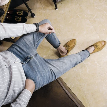 2019 new hole jeans men's youth slim stretch feet Korean version of the trend nine pants men's summer pants
2019 new hole jeans men's youth slim stretch feet Korean version of the trend nine pants men's summer pants