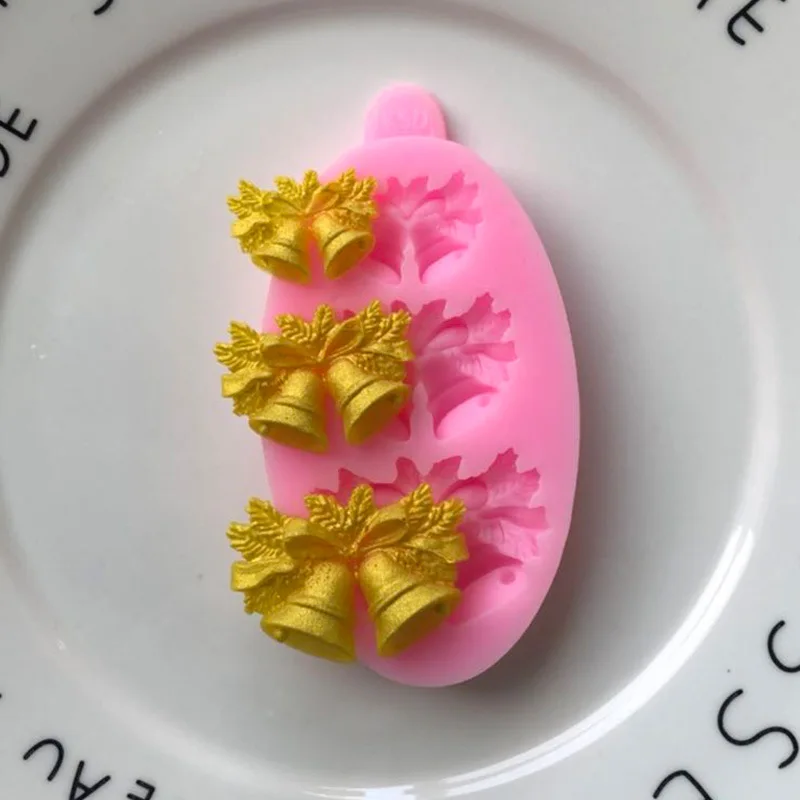 Christmas bell Silicone molds Cake Chocolate Mold wedding Cake Decorating Tools Fondant Sugarcraft Cake Mold
Christmas bell Silicone molds Cake Chocolate Mold wedding Cake Decorating Tools Fondant Sugarcraft Cake Mold