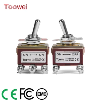 Rocker Toggle Switch 15A 250V 20A 125V DPST DPDT 4 6 Pin Screw Type ON/ OFF ON/OFF/ON CE FCC EMC Certificate For Boat Car Home
Rocker Toggle Switch 15A 250V 20A 125V DPST DPDT 4 6 Pin Screw Type ON/ OFF ON/OFF/ON CE FCC EMC Certificate For Boat Car Home