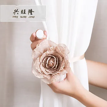 XWL 2Pcs/Pair Flower Magnetic Curtain Tiebacks Hanging Ropes Straps Hooks Holder Bind Belts Ball Curtain Accessories Tieback 
XWL 2Pcs/Pair Flower Magnetic Curtain Tiebacks Hanging Ropes Straps Hooks Holder Bind Belts Ball Curtain Accessories Tieback