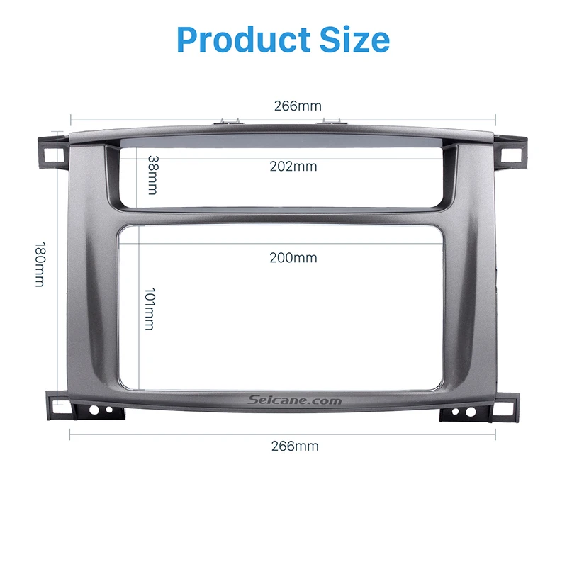 Seicane 202*102mm Double Din Car Radio Fascia Surround Panel Trim for 1999-2008 Toyota LAND CRUISER 100 Lexus LX-470 Bezel DVD
Seicane 202*102mm Double Din Car Radio Fascia Surround Panel Trim for 1999-2008 Toyota LAND CRUISER 100 Lexus LX-470 Bezel DVD