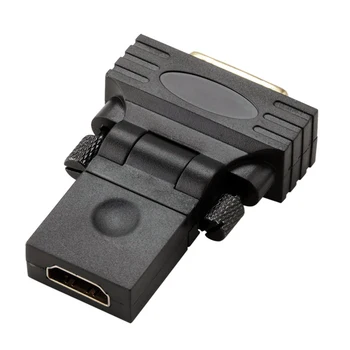 10pcs/lot DVI Male to HDMI Female 360 degree Rotating Swivel Adapter for HDTV Video Card 1080p
10pcs/lot DVI Male to HDMI Female 360 degree Rotating Swivel Adapter for HDTV Video Card 1080p