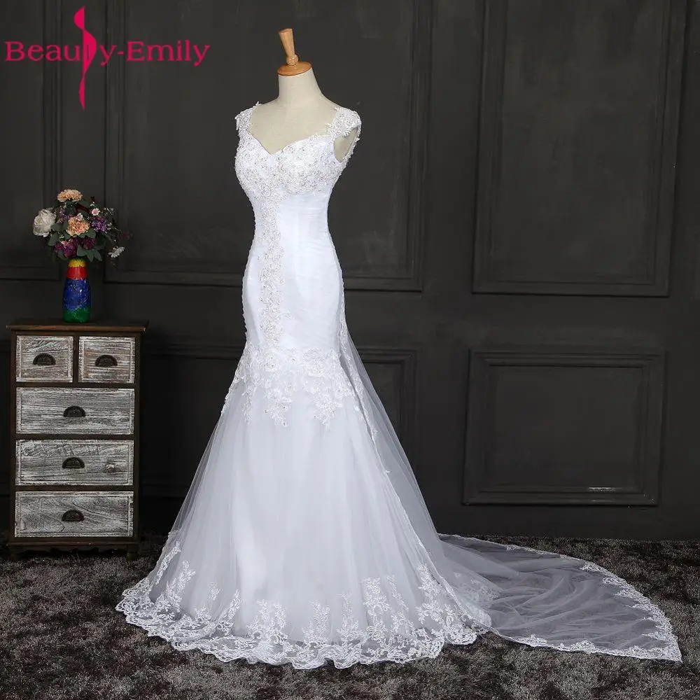 Beauty Emily Brazilian Elegant Wedding Dresses 2019 Long Mermaid Lace Bridal Gown Floral Wedding Gown Mariage Robe De Soiree
Beauty Emily Brazilian Elegant Wedding Dresses 2019 Long Mermaid Lace Bridal Gown Floral Wedding Gown Mariage Robe De Soiree