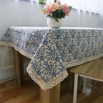 Retro Blue And White Porcelain Classic Chinese Cotton Linen Tablecloth High Quality Kitchen Table Cloth toalha de mesa Manteles
Retro Blue And White Porcelain Classic Chinese Cotton Linen Tablecloth High Quality Kitchen Table Cloth toalha de mesa Manteles
