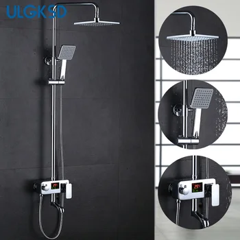 ULGKSD new luxury shower water dynamic digital intelligent display and shower faucet The led shower faucet
ULGKSD new luxury shower water dynamic digital intelligent display and shower faucet The led shower faucet