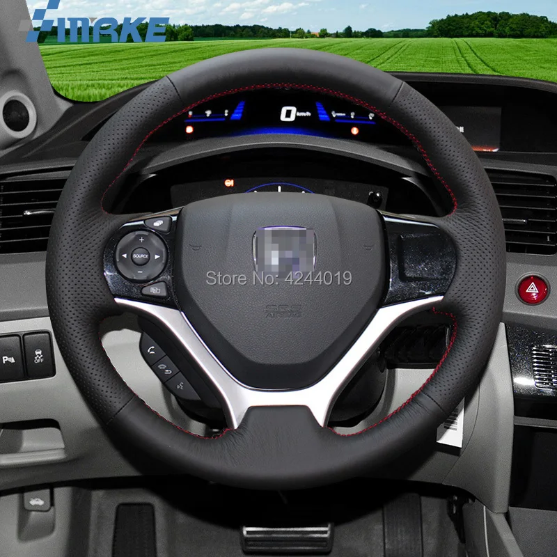 For Honda Civic 9th JADE Black Leather DIY Hand Sewing steering wheel cover car accessories
For Honda Civic 9th JADE Black Leather DIY Hand Sewing steering wheel cover car accessories