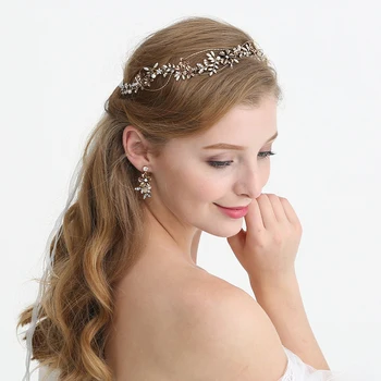 Trendy Retro Gold Leaves Tiara Headbands Wedding Headpiece Bridal Hair Accessories Antique Gold Floral Party Headdress
Trendy Retro Gold Leaves Tiara Headbands Wedding Headpiece Bridal Hair Accessories Antique Gold Floral Party Headdress