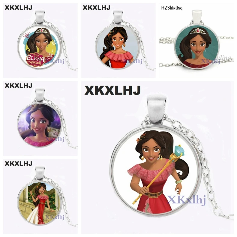 XKXLHJ Elena of Avalor Necklace Art Latam Princess Elena Necklace Glass Round Necklaces for Girls and Women
XKXLHJ Elena of Avalor Necklace Art Latam Princess Elena Necklace Glass Round Necklaces for Girls and Women